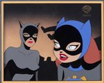 THE ADVENTURES OF BATMAN AND ROBIN - BATGIRL RETURNS PRODUCTION ANIMATION CEL.