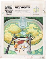 MAD MAGAZINE #222 "MAD FOLD-IN" PAINTING ORIGINAL ART BY AL JAFFEE.