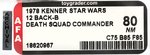 STAR WARS (1978) - DEATH SQUAD COMMANDER 12 BACK-B AFA 80 NM.