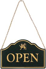 SALEM'S LOT (2024): BARLOW & STAKER HANDMADE STOREFRONT "OPEN/CLOSED" SIGN - SCREEN-USED PROP.