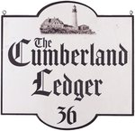 SALEM'S LOT (2024): "THE CUMBERLAND LEDGER 36" STOREFRONT SIGN - SCREEN-USED PROP.