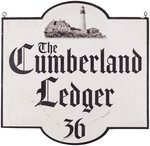 SALEM'S LOT (2024): "THE CUMBERLAND LEDGER 36" STOREFRONT SIGN - SCREEN-USED PROP.