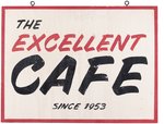 SALEM'S LOT (2024): "THE EXCELLENT CAFÉ SINCE 1953" RESTAURANT HANGING SIGN - PRODUCTION-USED PROP.