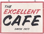 SALEM'S LOT (2024): "THE EXCELLENT CAFÉ SINCE 1953" RESTAURANT HANGING SIGN - PRODUCTION-USED PROP.