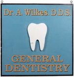 SALEM'S LOT (2024): "DR. A. WILKES D.D.S. - GENERAL DENTISTRY" HANGING STOREFRONT SIGN - SCREEN-USED PROP.