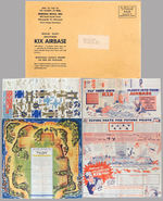 "KIX AIR BASE" GAME SHEET IN ORIGINAL MAILER.