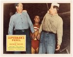 SUPERMAN'S PERIL & SUPERMAN IN SCOTLAND YARD 1954 LOBBY CARD PAIR.