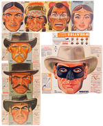 "THE LONE RANGER/WHEATIES" CEREAL BOX MASK SET.