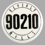 "BEVERLY HILLS 90210" 1992 TV SHOW PROMO BUTTON.