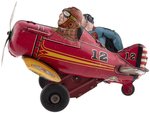 SUPERMAN ROLL OVER PLANE 1940 MARX WIND-UP (MULTI-COLOR VARIETY).