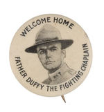 RARE "FIGHTING CHAPLAIN" WWI BUTTON FROM HAKE COLLECTION AND CPB.