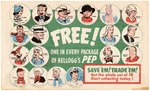 SUPERMAN IN KELLOGG'S "PEP" PINS 1945 CANADIAN PROMOTIONAL PAPER.