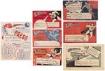 "SUPERMAN-TIM CLUB" 1940s MEMBERSHIP & PRESS CARD LOT.