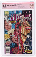 NEW MUTANTS #98 FEBRUARY 1991 CBCS VERIFIED SIGNATURE 8.5 VF+ (FIRST DEADPOOL).