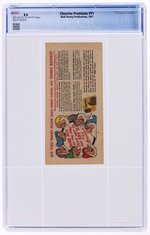 CHEERIOS PREMIUMS #Y1 1947 CGC 8.0 VF (DONALD DUCK'S ATOM BOMB).