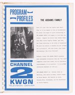 KWGN 1970 SYNDICATION BOOK WITH THE MUNSTERS, THE ADDAMS FAMILY & OTHERS.