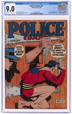 POLICE COMICS #21 AUGUST 1943 CGC 9.0 VF/NM.