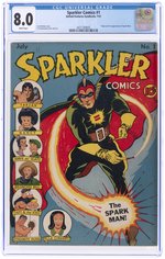 SPARKLER COMICS #1 JULY 1941 CGC 8.0 VF (FIRST SPARK MAN).