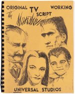 "THE MUNSTERS ORIGINAL WORKING TV SCRIPT" FOR "HOT ROD HERMAN" 1965 EPISODE.