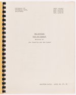 "THE MUNSTERS ORIGINAL WORKING TV SCRIPT" FOR "HOT ROD HERMAN" 1965 EPISODE.