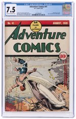 ADVENTURE COMICS #41 AUGUST 1939 CGC 7.5 VF-.