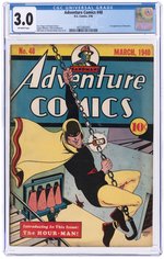 ADVENTURE COMICS #48 MARCH 1940 CGC 3.0 GOOD/VG (FIRST HOURMAN).