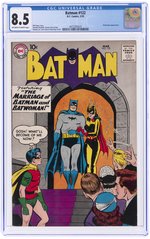 BATMAN #122 MARCH 1959 CGC 8.5 VF+.