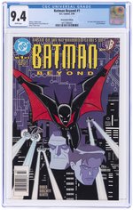 BATMAN BEYOND #1 MARCH 1999 CGC 9.4 NM (FIRST TERRY MCGINNIS - NEWSSTAND EDITION).