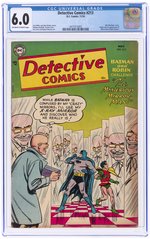 DETECTIVE COMICS #213 NOVEMBER 1954 CGC 6.0 FINE.