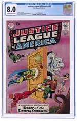 JUSTICE LEAGUE OF AMERICA #2 DECEMBER 1960 - JANUARY 1961 CGC 8.0 VF.