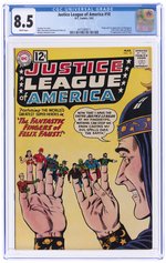 JUSTICE LEAGUE OF AMERICA #10 MARCH 1962 CGC 8.5 VF+ (FIRST FELIX FAUST).