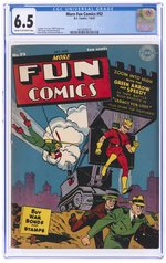 MORE FUN COMICS #92 JULY-AUGUST 1943 CGC 6.5 FINE+ (GREEN ARROW).