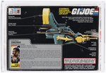 G.I. JOE (1987) - ZANZIBAR, DREADNOK PIRATE WITH AIR SKIFF SERIES 6 FIGURE & VEHICLE AFA 80 Q-NM.