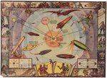 "BUCK ROGERS SOLAR SYSTEM MAP" 1933 PREMIUM WITH MAILING TUBE & LETTER.