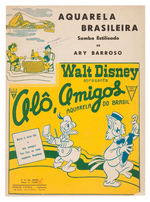 "SALUDOS AMIGOS/MELODY TIME" SEVEN PIECE SHEET MUSIC.