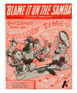 "SALUDOS AMIGOS/MELODY TIME" SEVEN PIECE SHEET MUSIC.