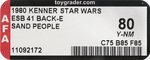 STAR WARS: THE EMPIRE STRIKES BACK (1980) - SAND PEOPLE (TUSKEN RAIDER) 41 BACK-E AFA 80 Y-NM.