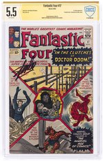 FANTASTIC FOUR #17 AUGUST 1963 CBCS VERIFIED SIGNATURE 5.5 FINE-.