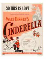 "CINDERELLA" FIVE PIECE SHEET MUSIC/FIVE PIECE SONG FOLIO LOT.