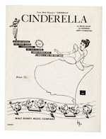 "CINDERELLA" FIVE PIECE SHEET MUSIC/FIVE PIECE SONG FOLIO LOT.