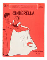 "CINDERELLA" FIVE PIECE SHEET MUSIC/FIVE PIECE SONG FOLIO LOT.