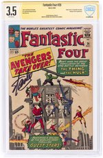 FANTASTIC FOUR #26 MAY 1964 CBCS VERIFIED SIGNATURE 3.5 VG- (THING VS. INCREDIBLE HULK).