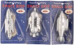 1950s BUCK ROGERS TOOTSIETOY SHIP CARDED SET (DOWST VARIETIES).