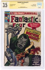 FANTASTIC FOUR ANNUAL #2 1964 CBCS VERIFIED SIGNATURE 3.5 VG-.