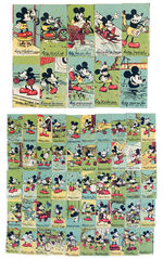 RARE MICKEY MOUSE FRENCH CHOCOLATE CARD SET.