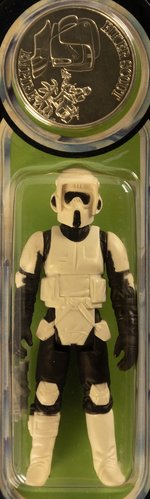 STAR WARS: THE POWER OF THE FORCE (1985) - BIKER SCOUT 92 BACK AFA 80 Y-NM.