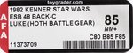 STAR WARS: THE EMPIRE STRIKES BACK (1982) - LUKE SKYWALKER (HOTH BATTLE GEAR) 48 BACK-C AFA 85 NM+.