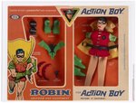 ACTION BOY (1968) - ROBIN BOXED UNIFORM & EQUIPMENT SET AFA 80+ NM.