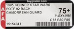 STAR WARS: THE POWER OF THE FORCE (1985) - GAMORREAN GUARD 92 BACK AFA 75+ Y-EX+/NM.