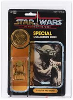 STAR WARS: THE POWER OF THE FORCE (1985) - YODA (BROWN SNAKE) 92 BACK AFA 80+ Y-NM.